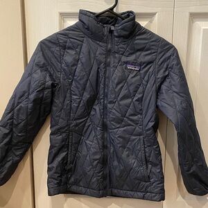 Patagonia Kids Quilted Navy Puffer Jacket